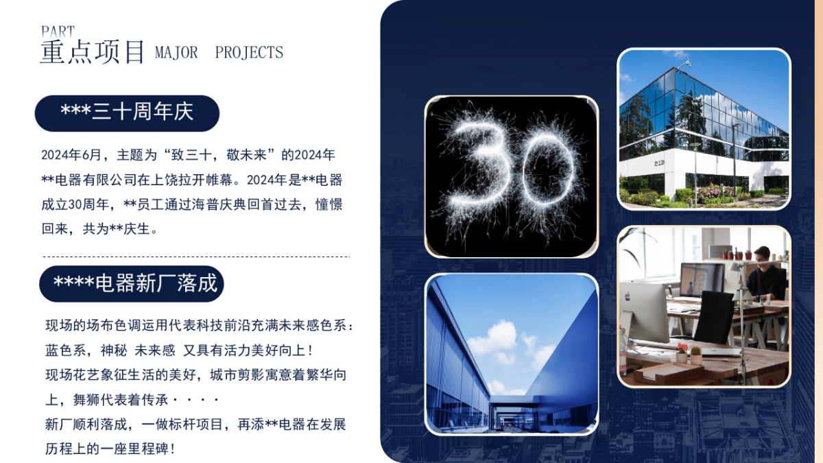 2024企业30周年庆暨新厂落成仪式「因智造就·驱变以新主题」活动策划方案_第4页