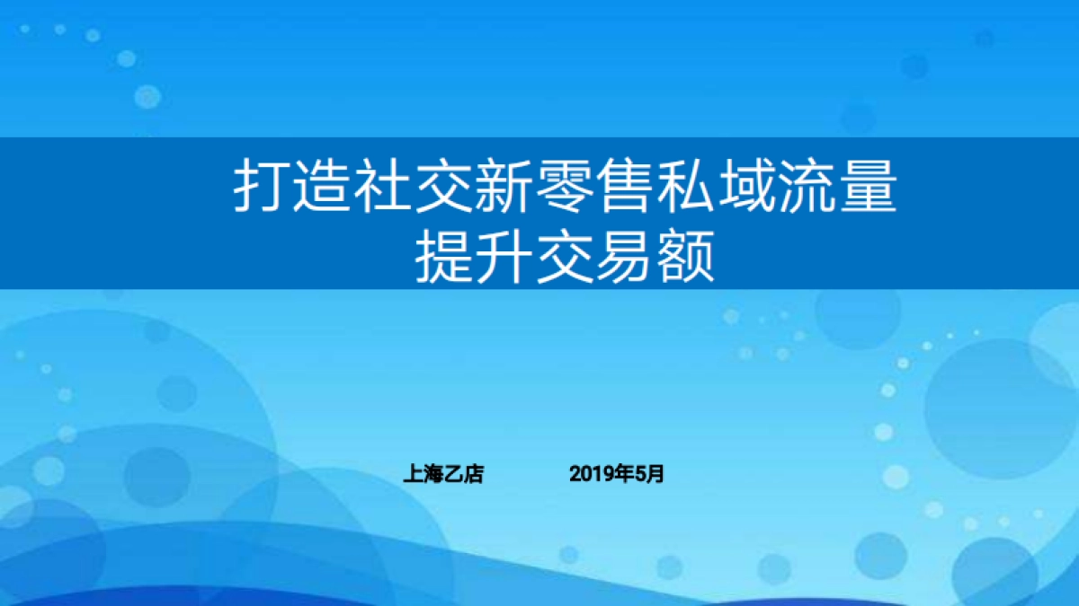 社交电商私域流量运营解决方案_第1页
