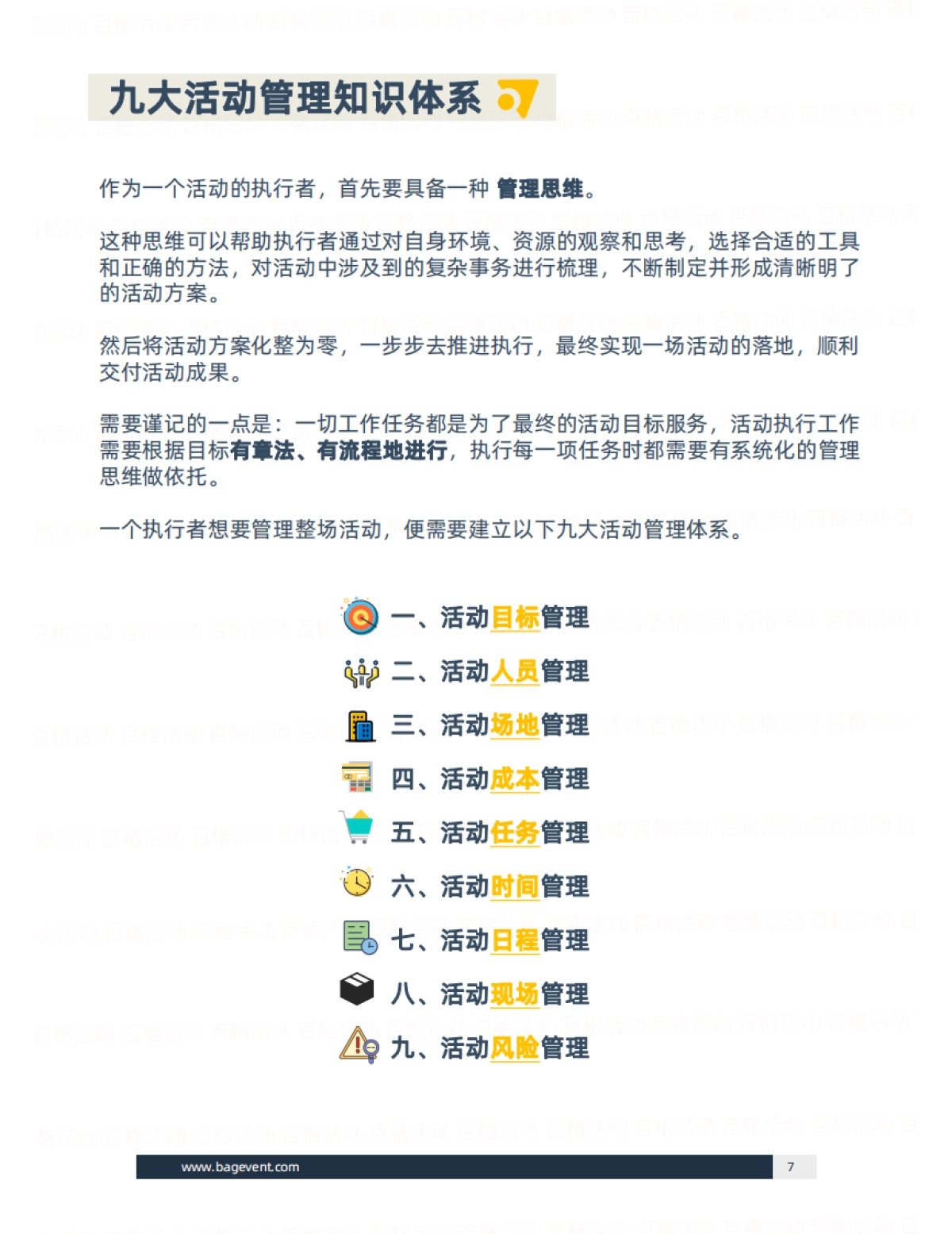 活动执行活动策划SOP手册_第7页