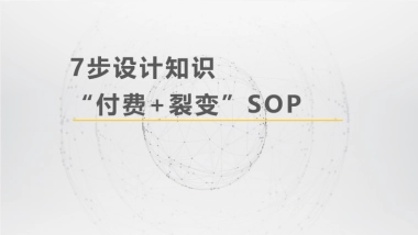 SOP-7步设计知识付费sop