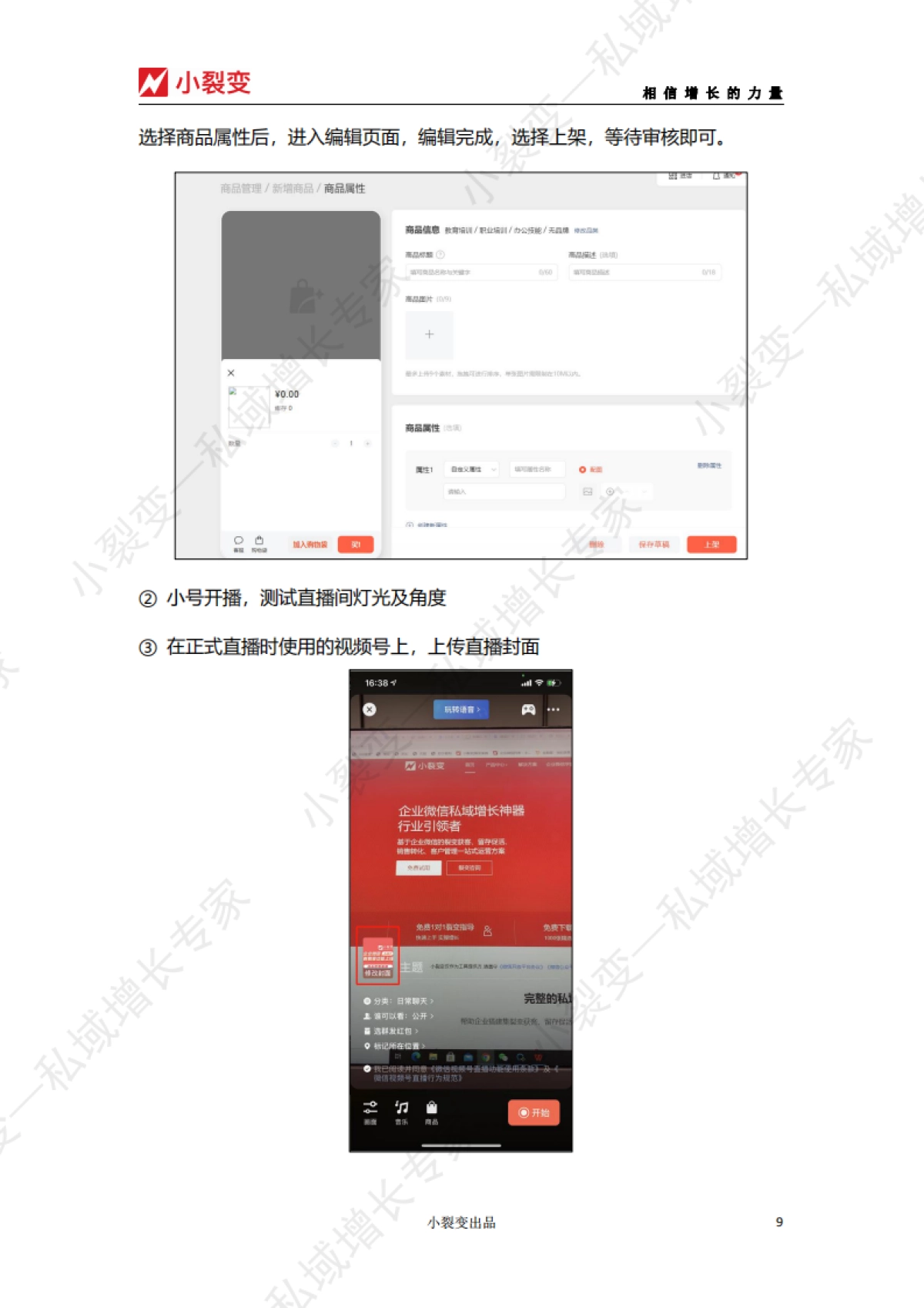 【小裂变出品】视频号直播活动SOP_第9页