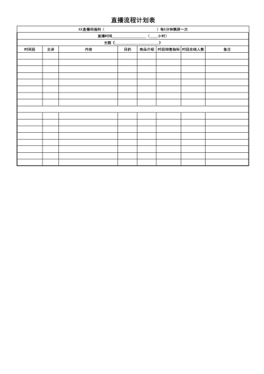 08 直播中—流程计划表