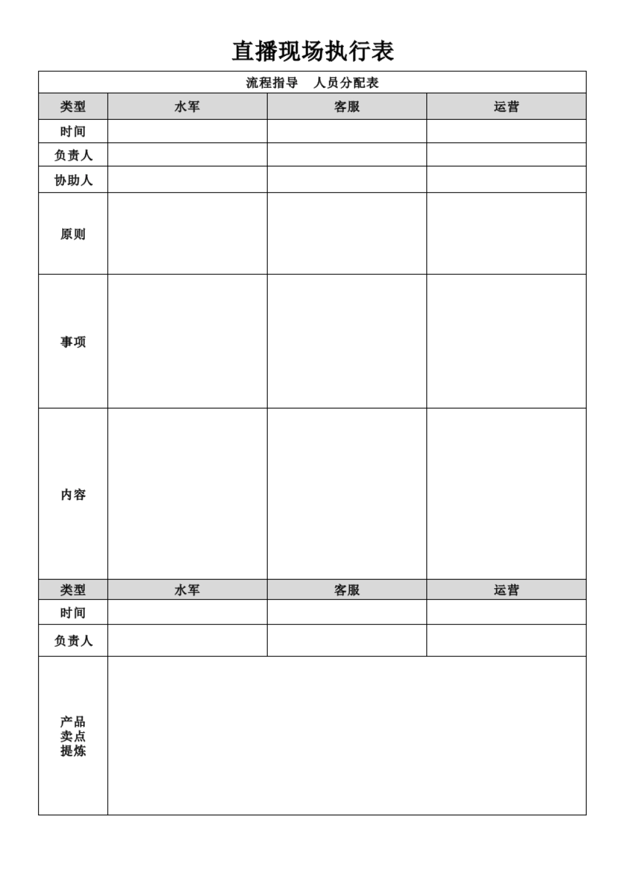 09 直播中—直播现场执行表_第1页