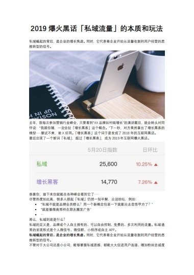 【私域流量】爆火黑话「私域流量」的本质和玩法