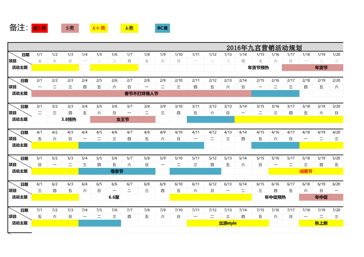 全年营销活动节点_第1页