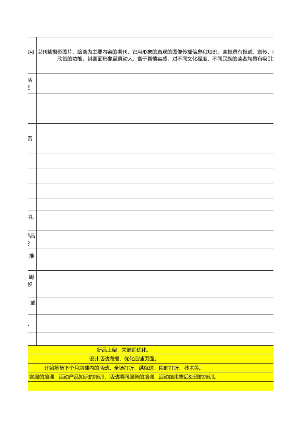 【工作计划】淘宝季度运营计划模版_第8页