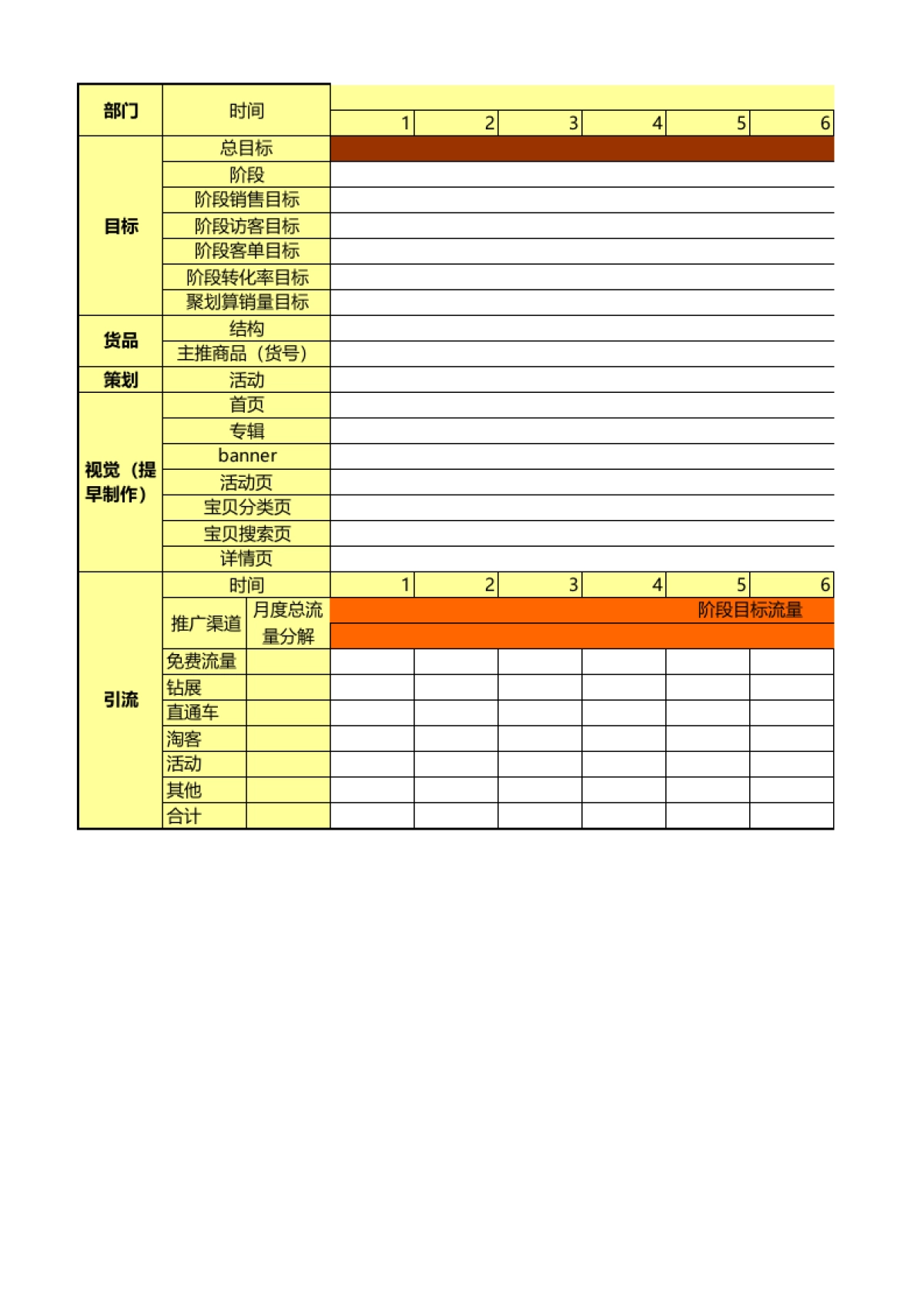 店铺常规月度运营计划_第1页