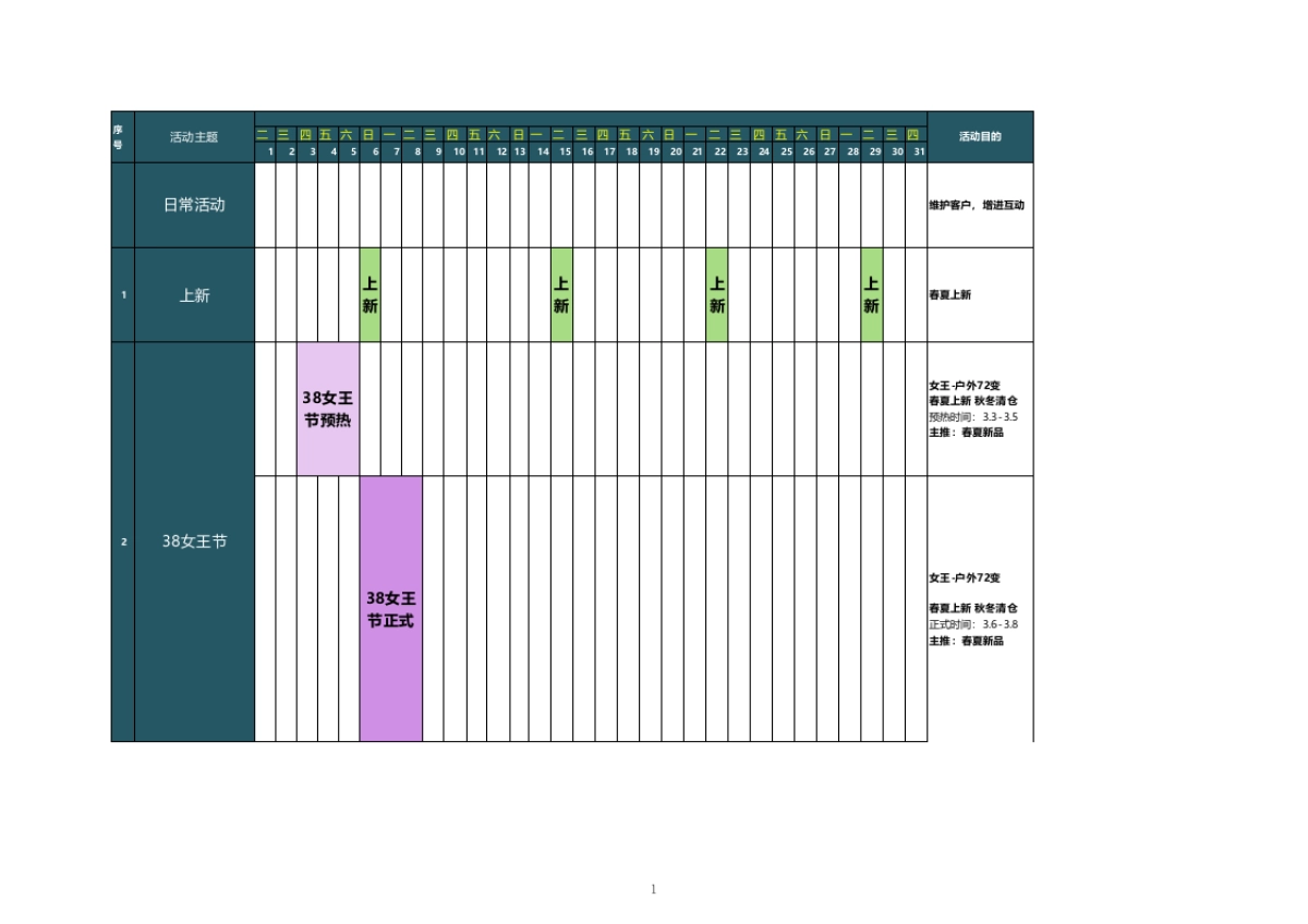 【活动计划】MW2016年3月运营活动计划_第1页