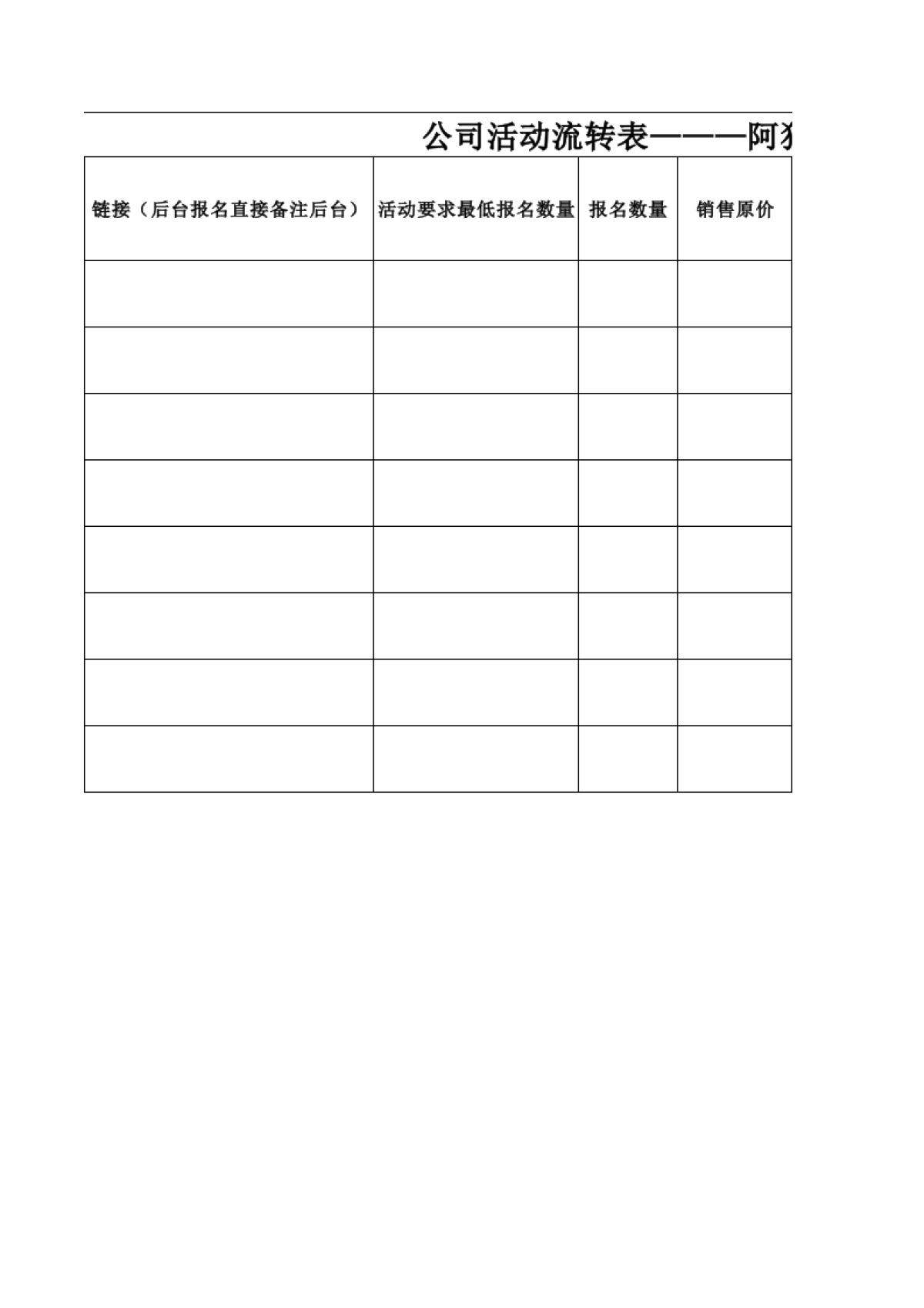 公司活动申请详情表_第2页