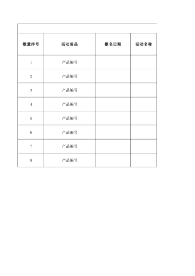 公司活动申请详情表