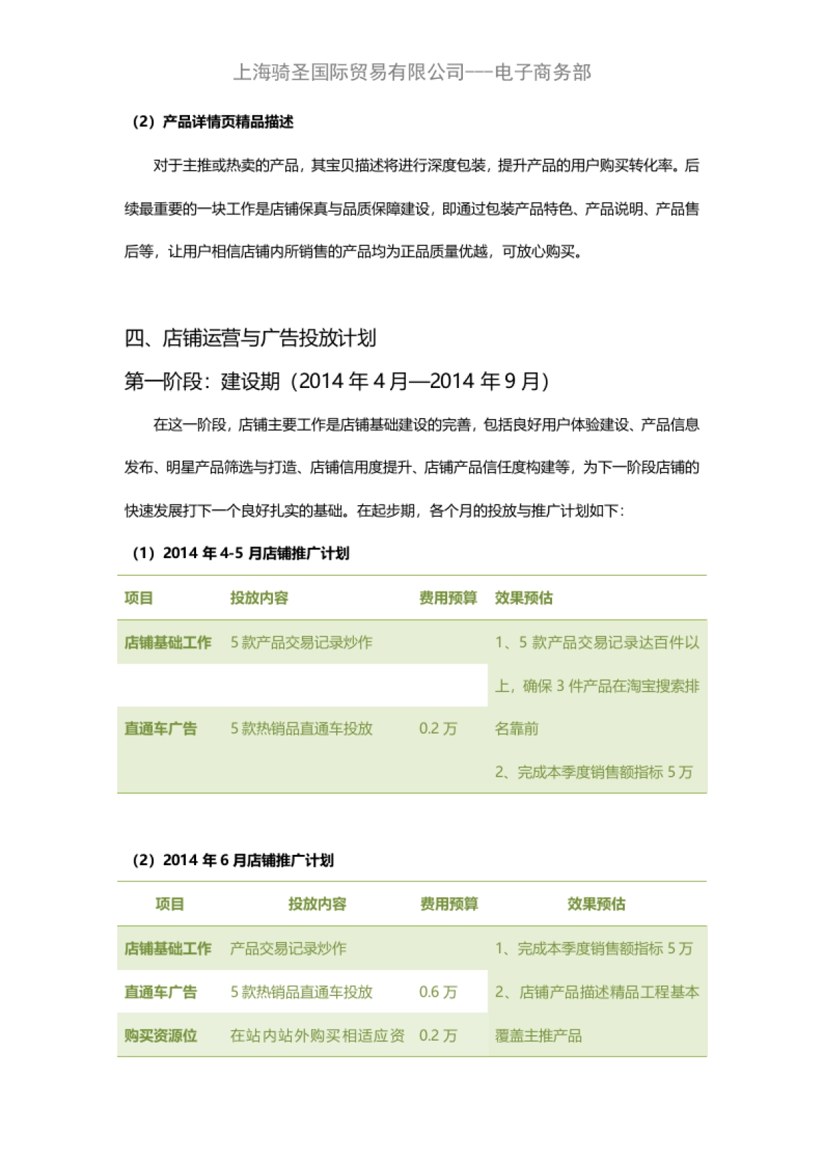 天猫商城年度运营计划及规章制度_第4页