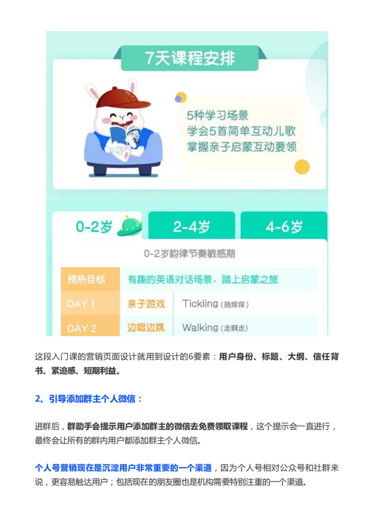 宝玩社群转化和裂变执行SOP005 案例：宝案例：宝宝玩英语的15天打卡训练营步骤_第5页