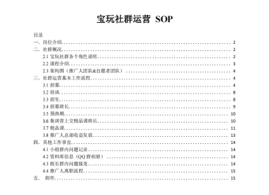 宝玩社群运营sop