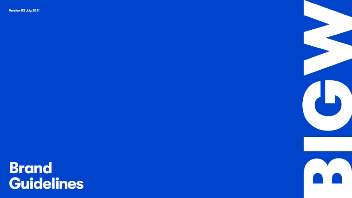 BigW澳大利亚连锁折扣百货公司-VI手册2021_第1页