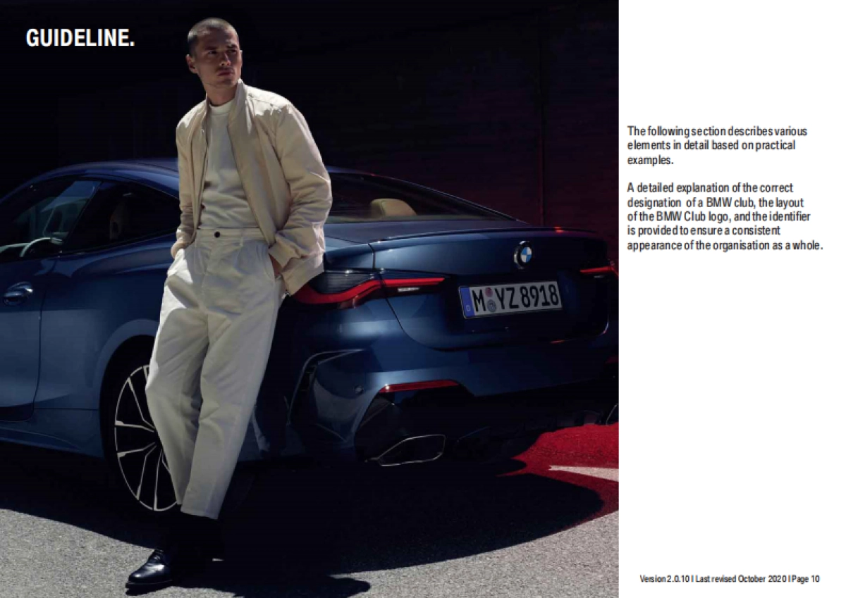 BMW品牌标识 BMW俱乐部外观设计指南CI标准2020_第10页