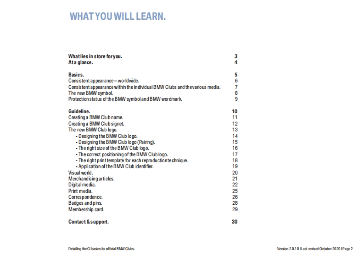 BMW品牌标识 BMW俱乐部外观设计指南CI标准2020_第2页