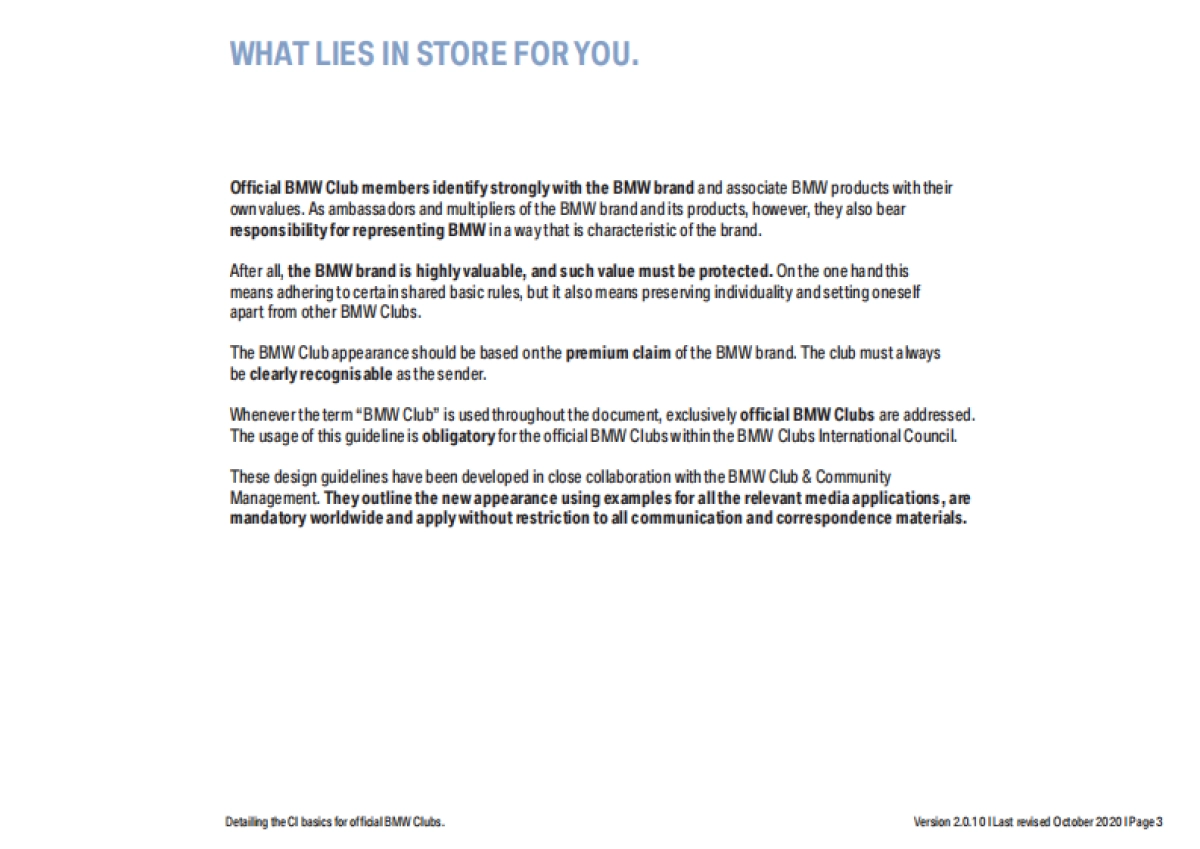 BMW品牌标识 BMW俱乐部外观设计指南CI标准2020_第3页