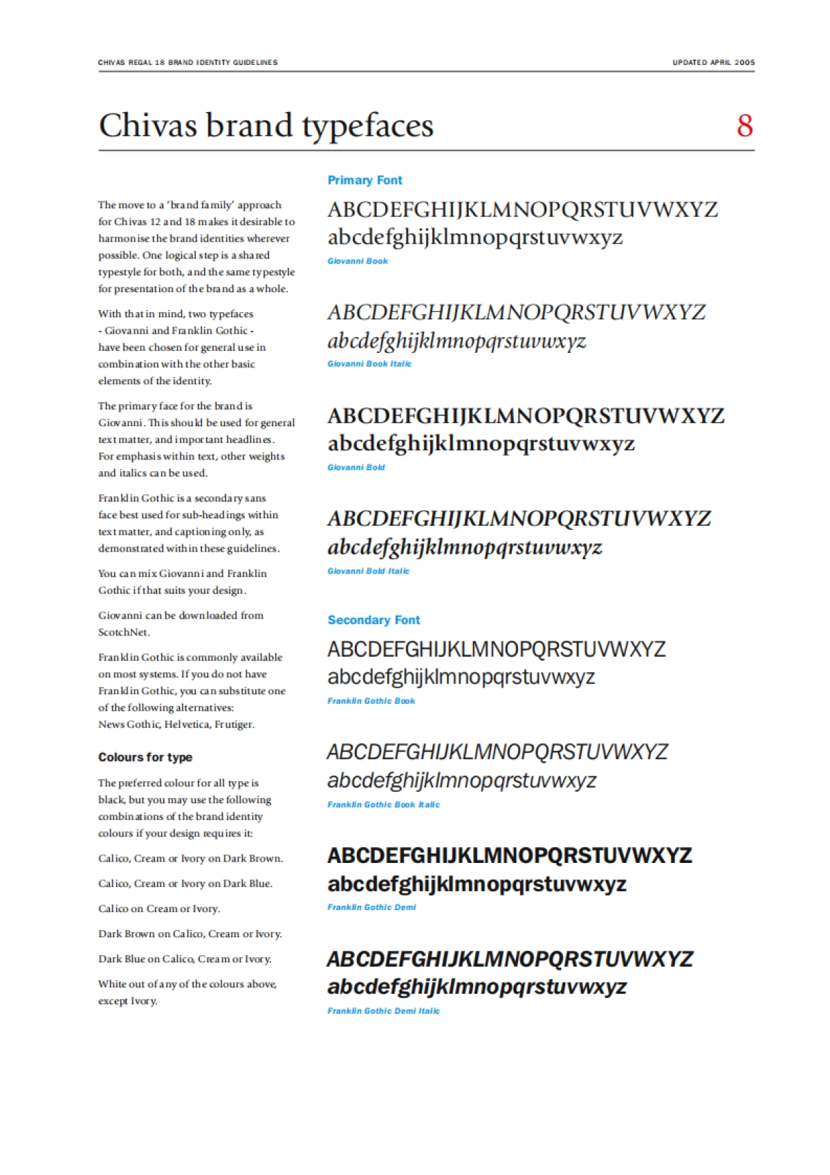 CHIVAS REGAL 18 BRAND IDENTITY GUIDELINES_第9页