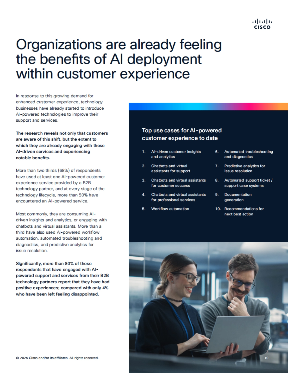 2025奔向代理式未来：代理式AI将如何变革客户体验（英文）-cisco.pdf_第10页