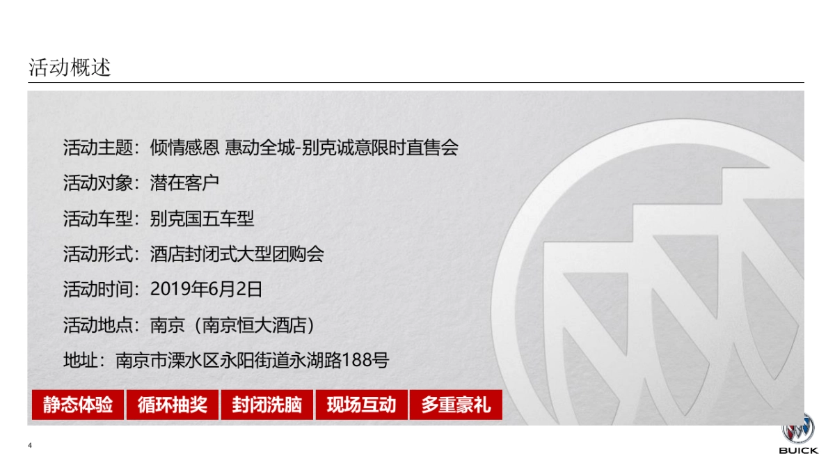 倾情感恩 惠动全城别克诚意限时直售会策划方案-南京_第5页