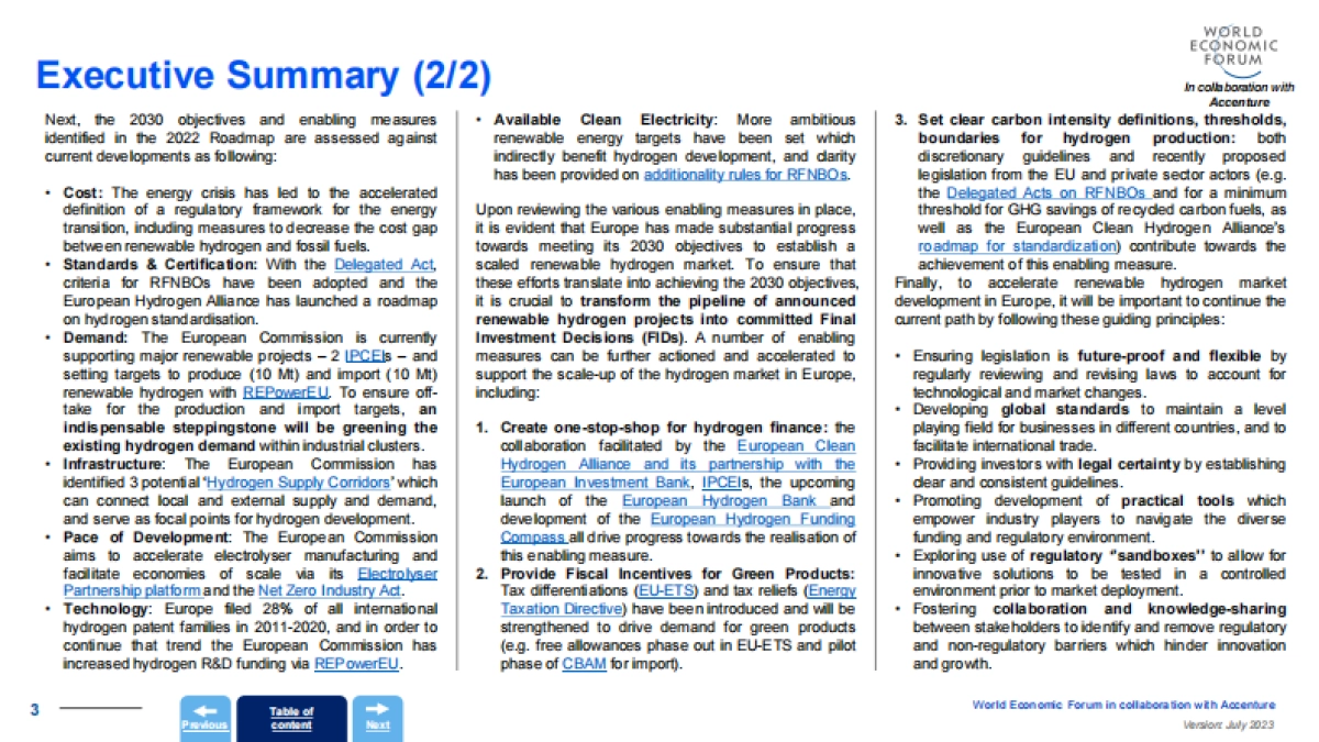 世界经济论坛：欧洲可再生氢的支持措施路线图_第3页