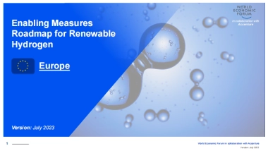 世界经济论坛：欧洲可再生氢的支持措施路线图