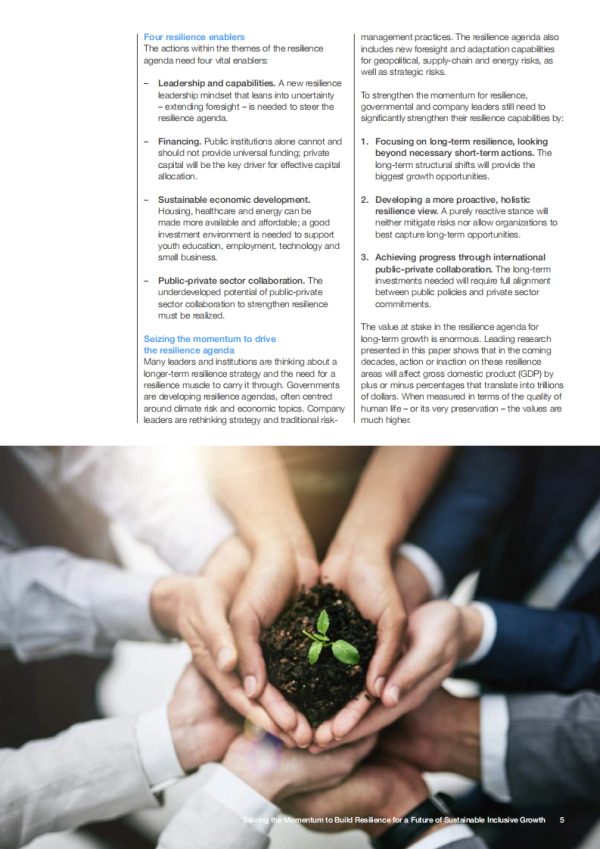 世界经济论坛：抓住势头，为可持续包容性增长的未来建立韧性（英文版）_第5页