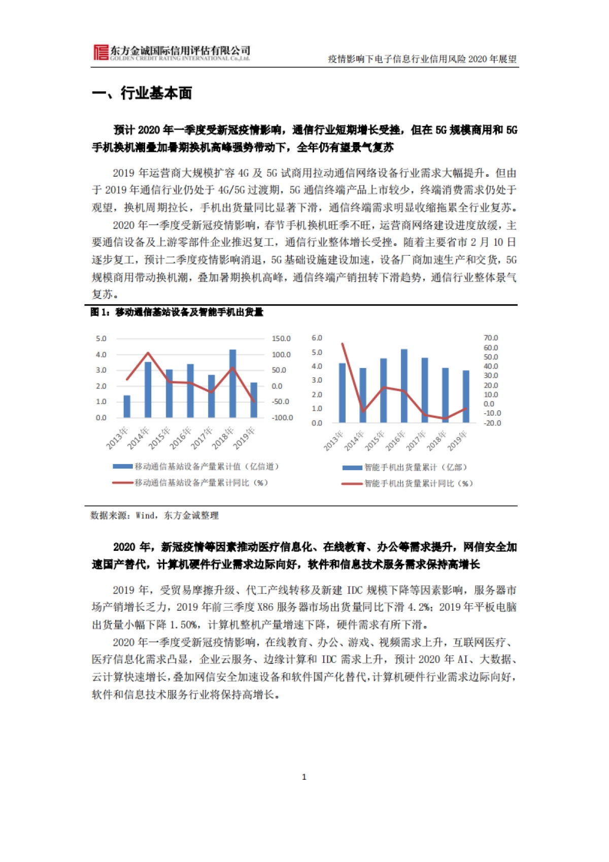 疫情影响下电子信息行业信用风险2020年展望-东方金诚_第2页