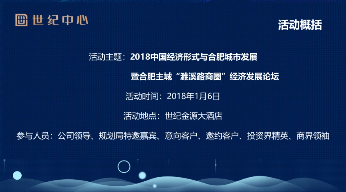 中国经济形式与合肥城市发展暨合肥主城濉溪路商圈经济发展论坛方案_第3页