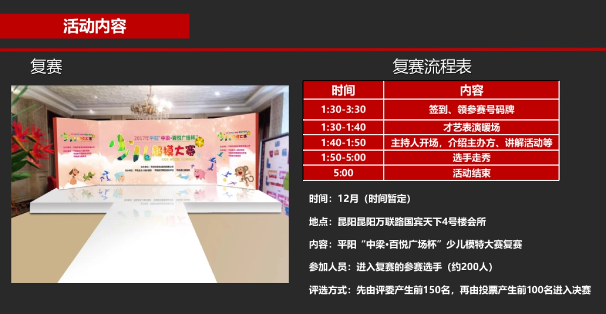 浙江平阳中梁百悦广场少儿模特大赛活动方案_第8页