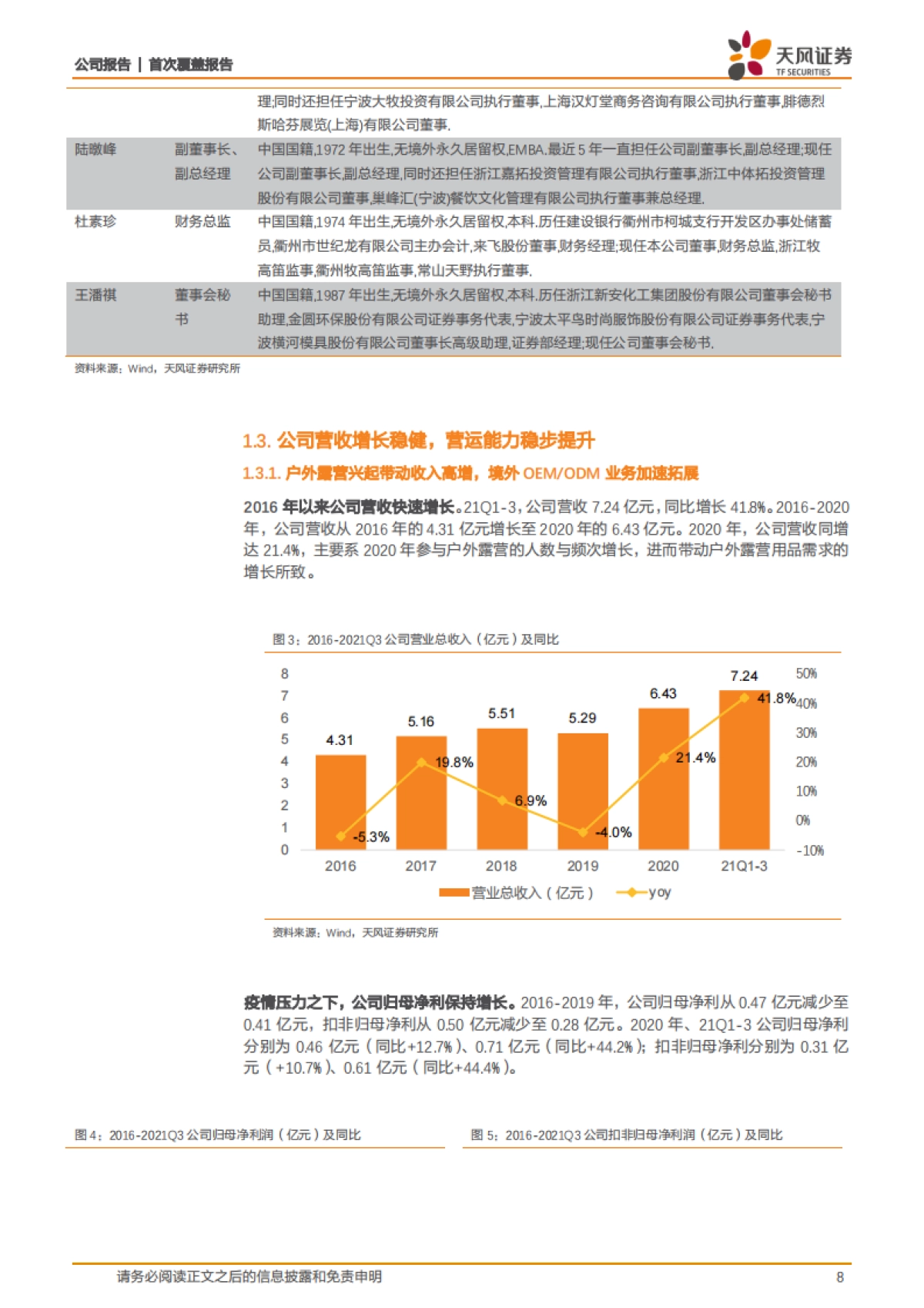牧高笛：深耕户外露营景气细分赛道，内销放量外销稳健成长可期-天风证券-41页_第8页