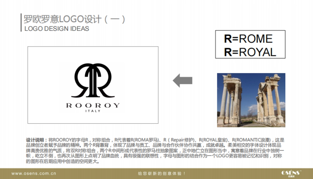 欧赛斯奢侈品服务品牌ROOROY罗欧罗意LOGO设计_第2页