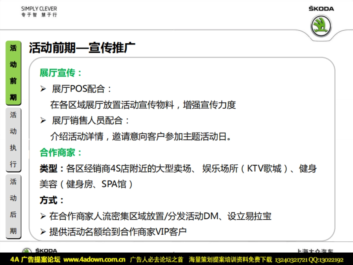 2011斯柯达新晶锐“晶喜庆圣诞”展厅活动执行方案-22P_第6页