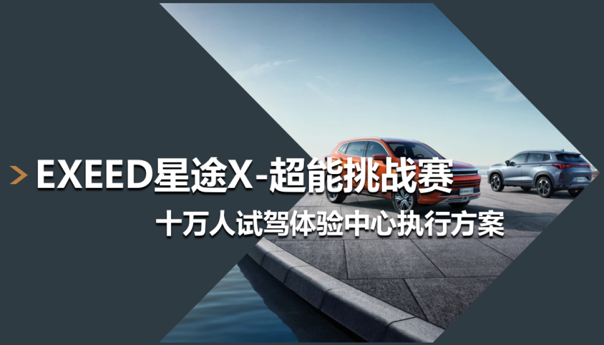 EXEED星途X超能挑战赛-十万人试驾体验中心执行方案_第1页