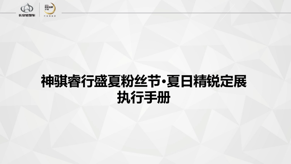 神骐睿行盛夏粉丝节夏日精锐定展执行手册_第1页