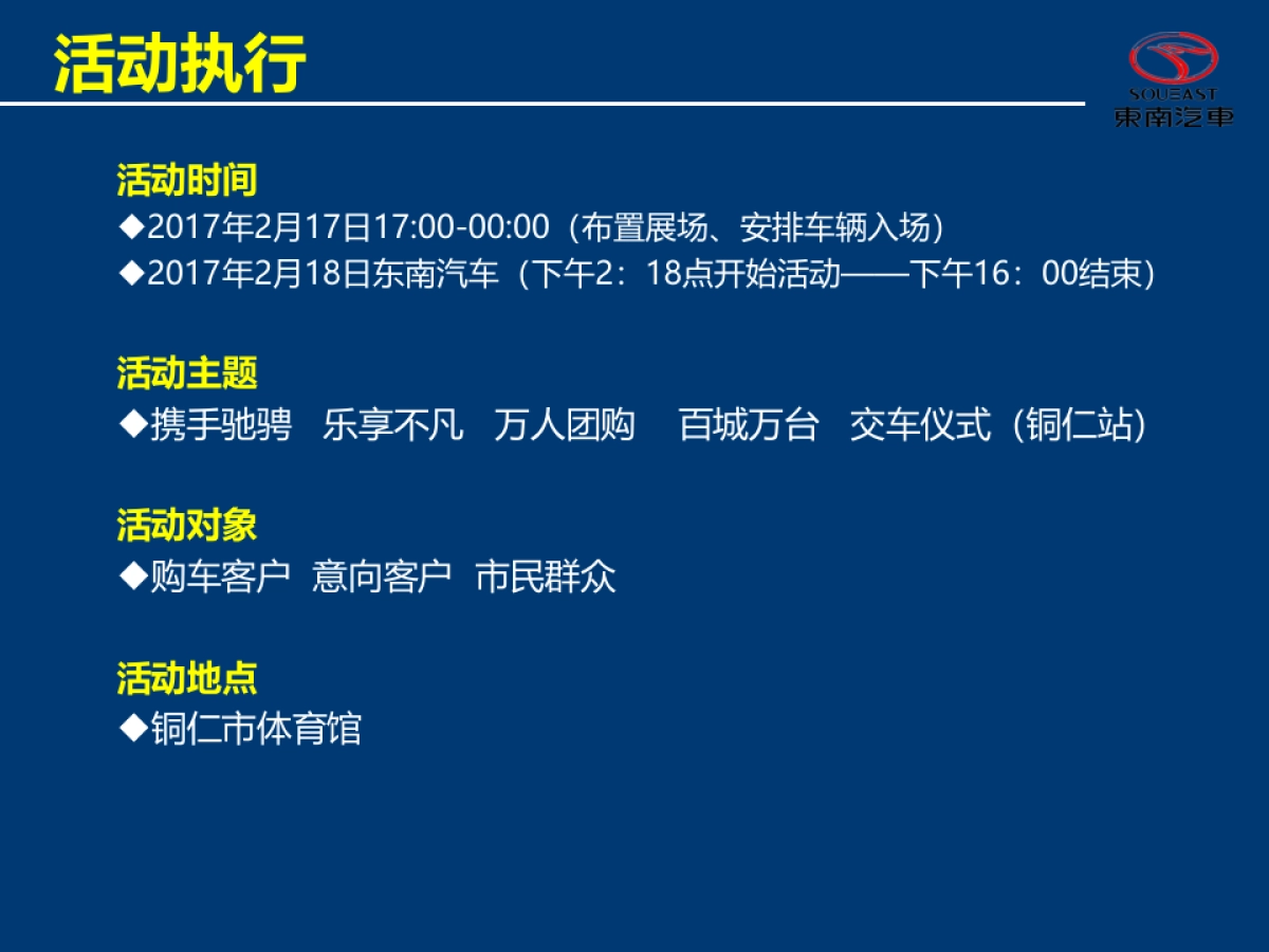 东南汽车百城万台交车仪式活动执行案_第6页