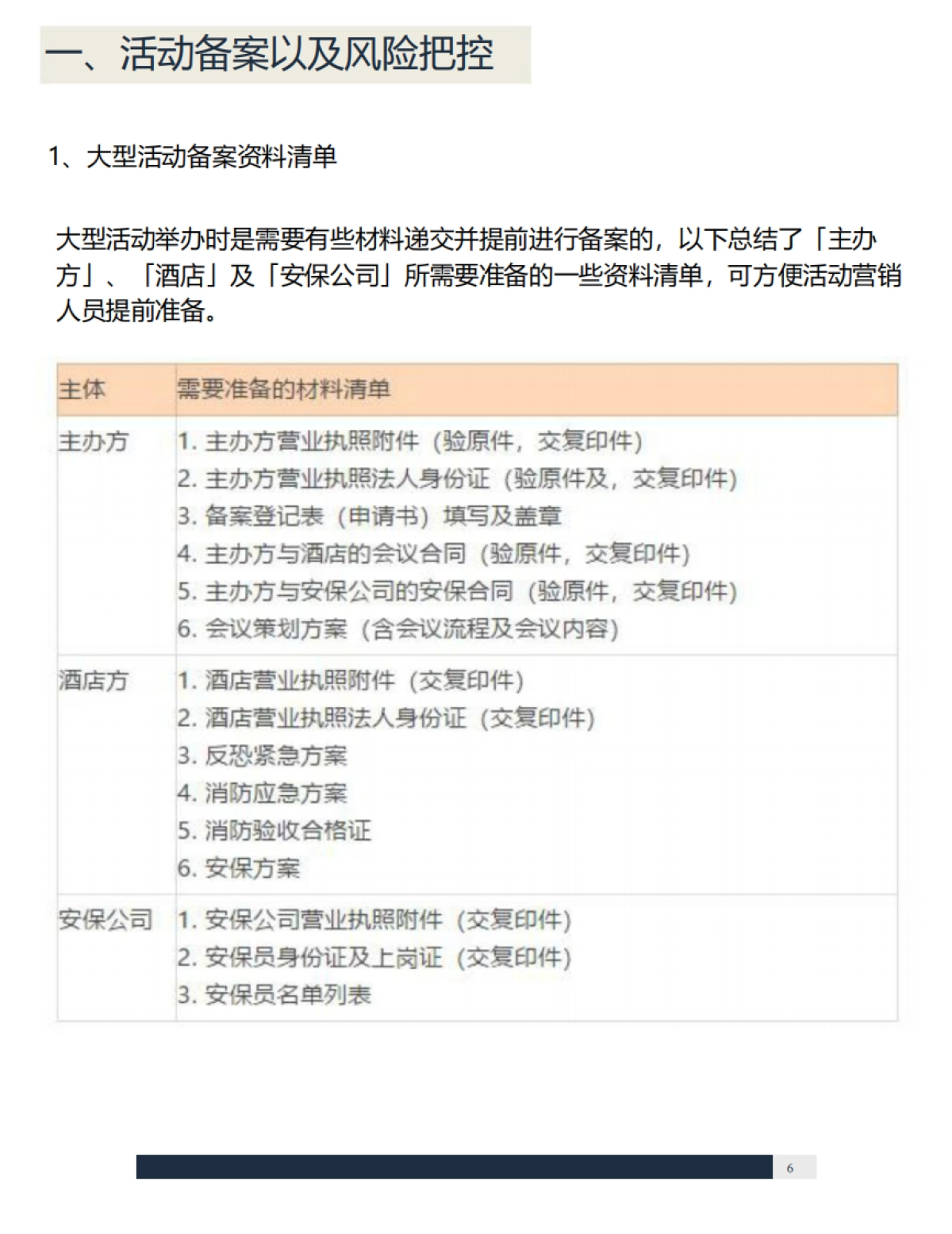 活动执行手册  应急篇 _第6页