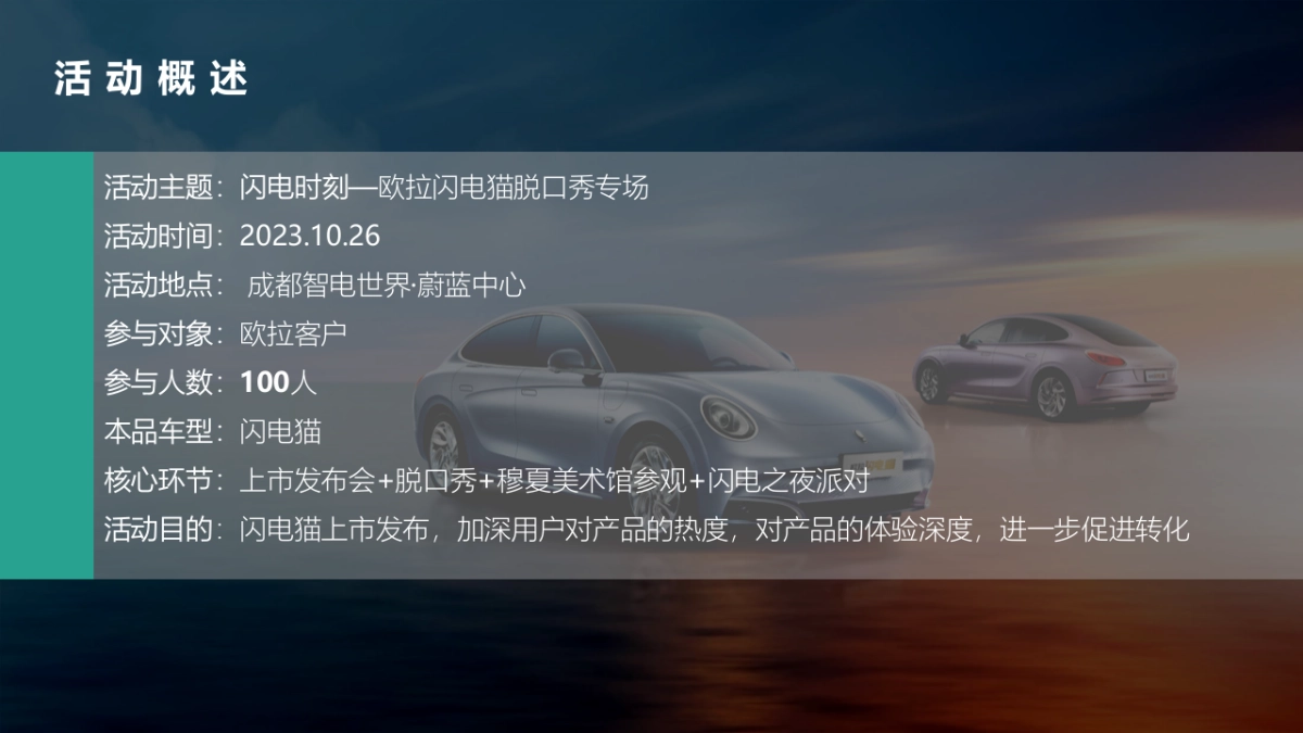 欧拉闪电猫——西区上市活动执行细案_第9页