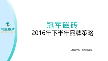 冠军下半年品牌策略方案--竞品   