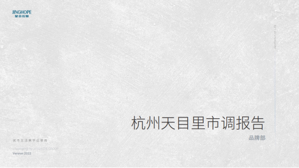 杭州天目里-星合集团市调报告-品牌部_第1页