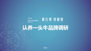 解数：认养一头牛品牌调研