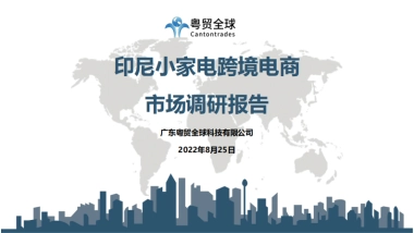 粤贸全球：2022印尼小家电跨境电商市场调研报告