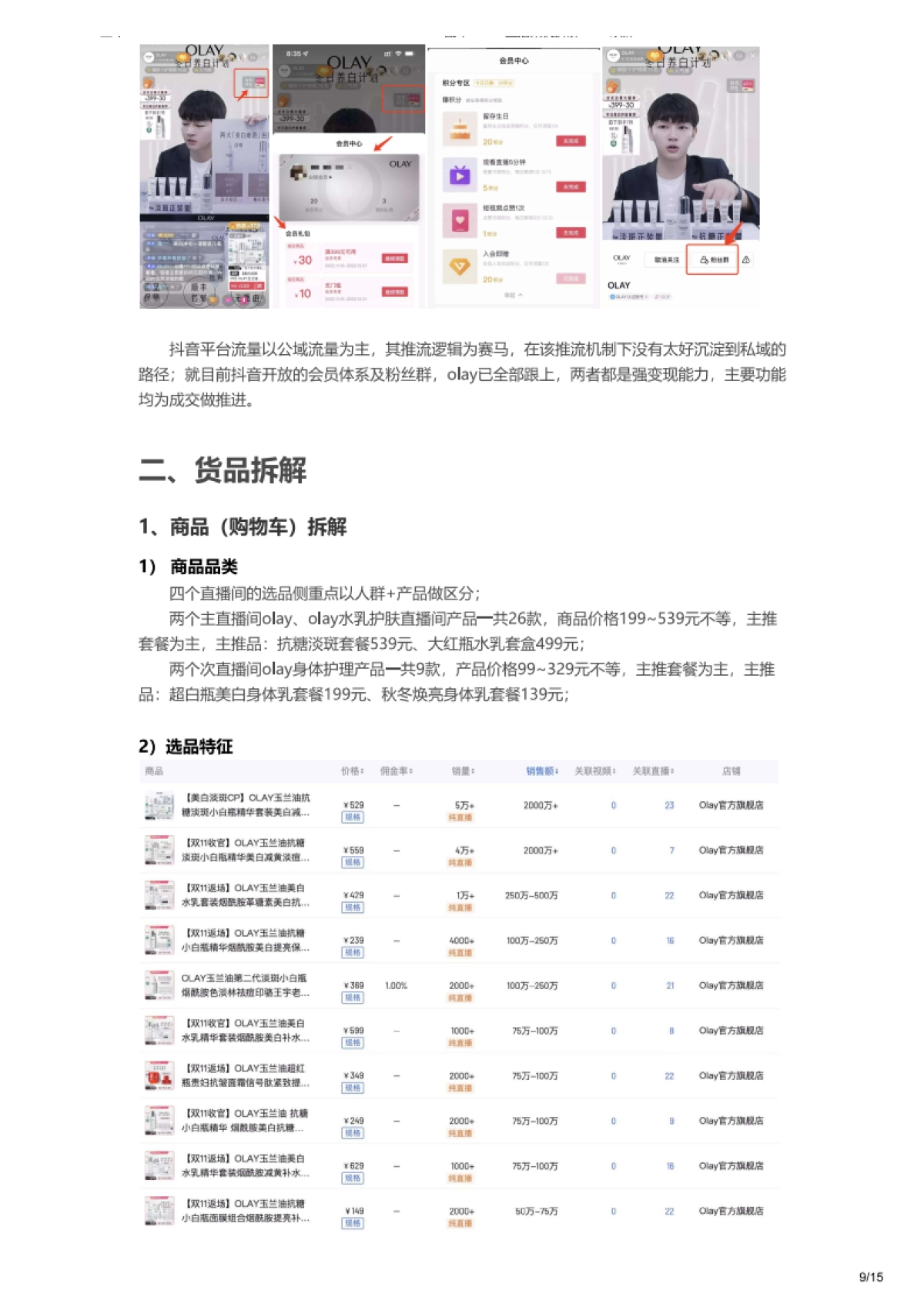 2022OLAY直播间营销策略拆解案例SOP_第9页