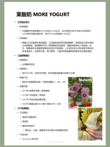 2023茉酸奶品牌营销案例拆解