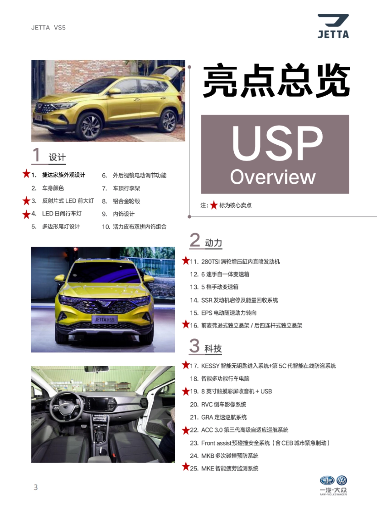 捷达品牌产品及销售培训课程（VS5产品自学手册）_第3页