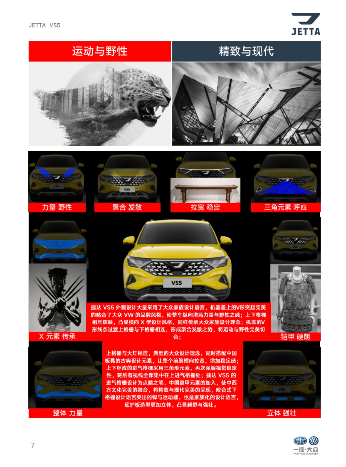 捷达品牌产品及销售培训课程（VS5产品自学手册）_第7页