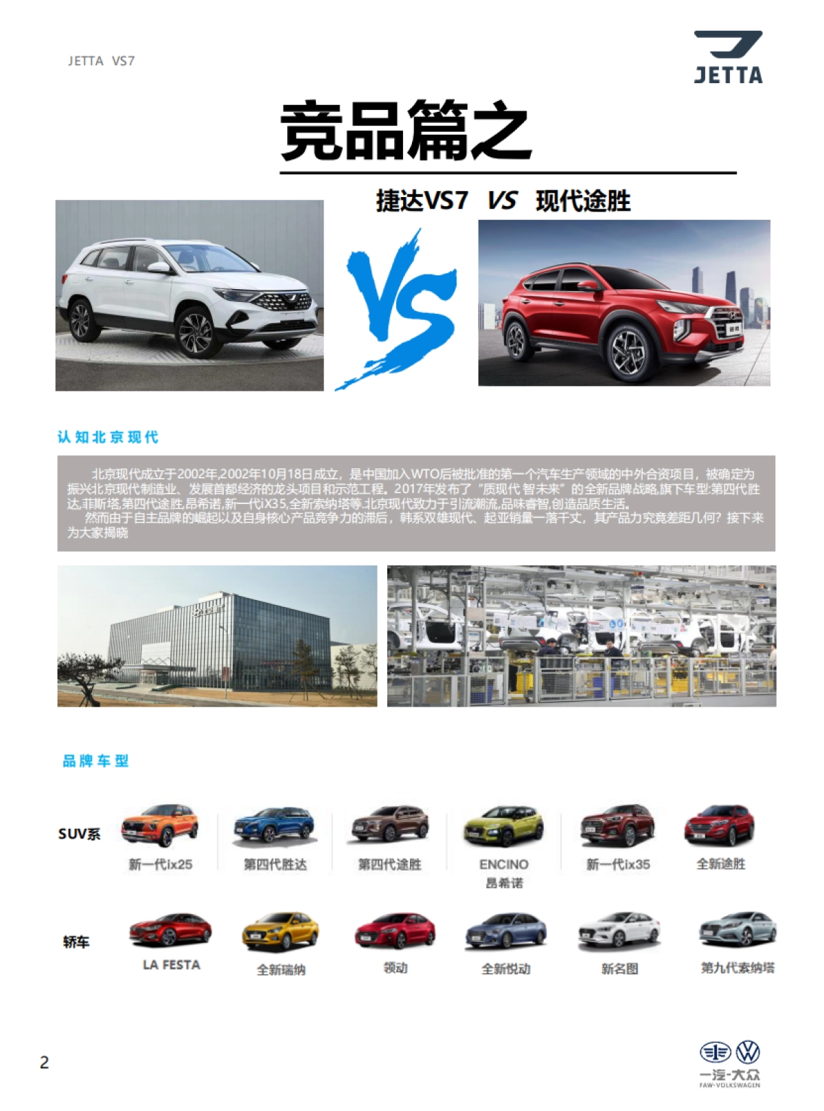 捷达品牌产品及销售培训课程（VS7中配竞品自学手册)_第2页