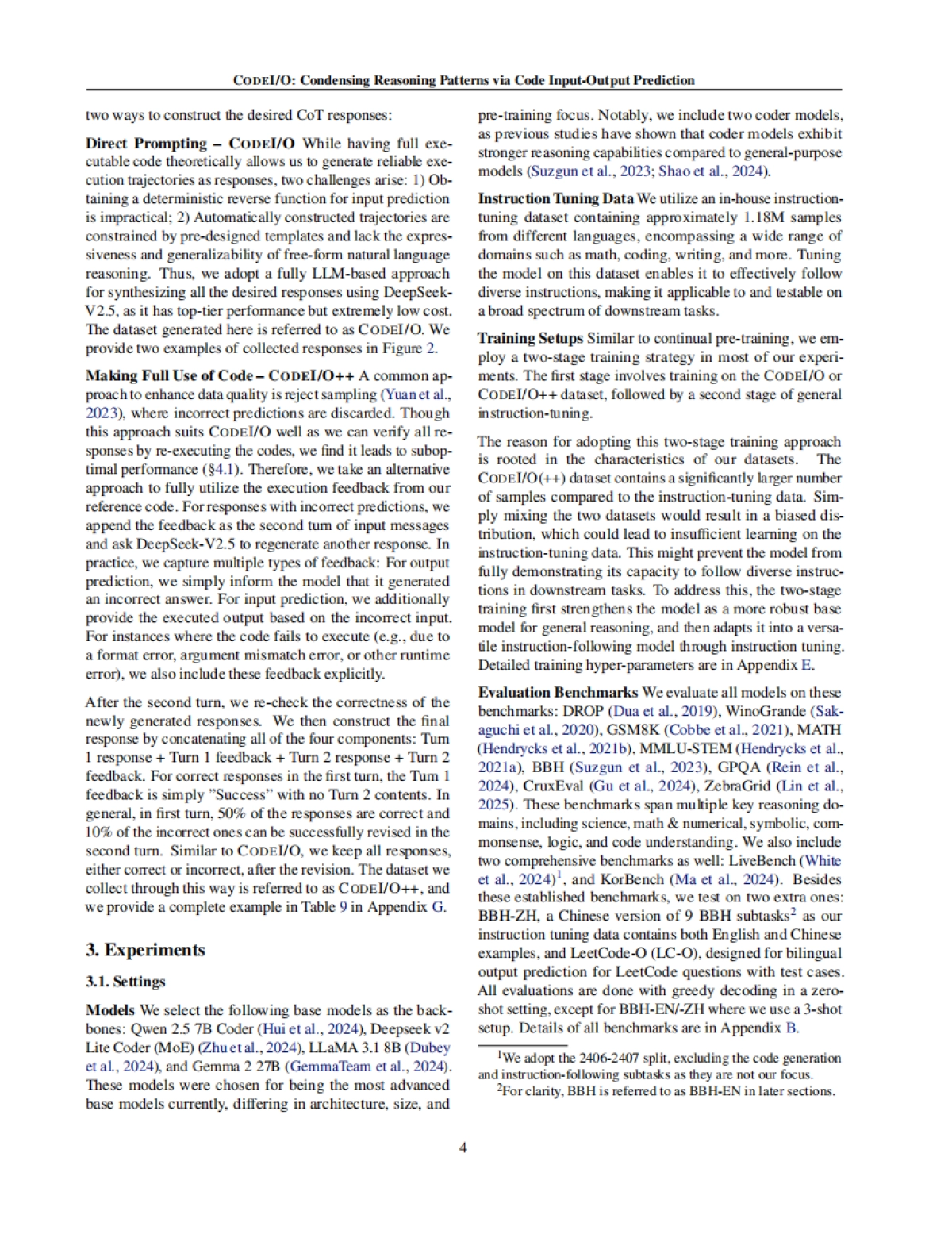 DeepSeek最新论文《CODEIO：通过代码输入输出预测凝练推理模式》（英文）_第4页