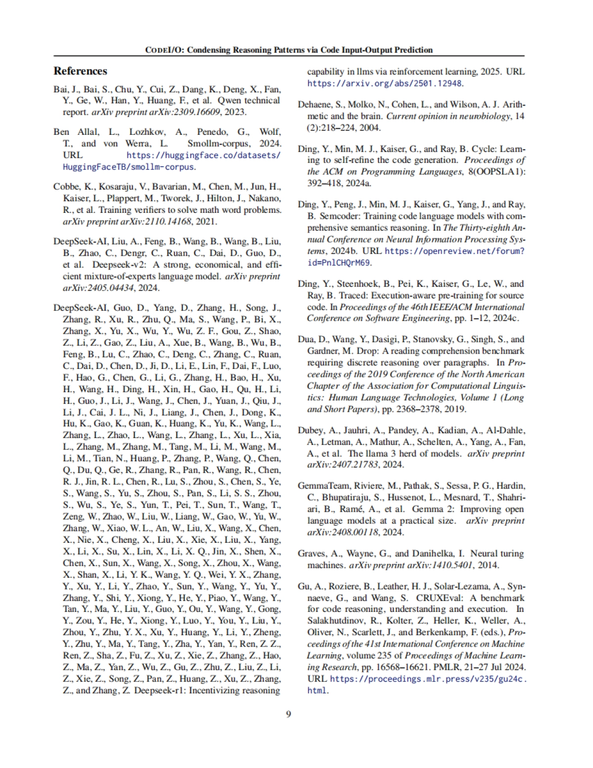 DeepSeek最新论文《CODEIO：通过代码输入输出预测凝练推理模式》（英文）_第9页