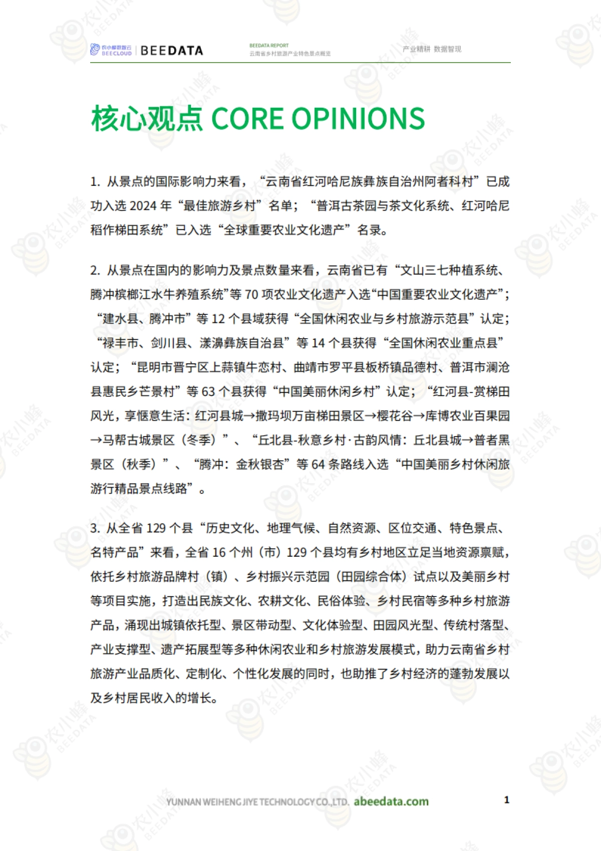 云南省乡村旅游产业特色景点概览_第3页